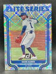 Ozzie Albies [Silver] #ES-12 Baseball Cards 2022 Panini Donruss Elite Series Prices