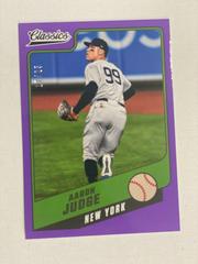 Aaron Judge [Purple] Baseball Cards 2022 Panini Chronicles Classics Prices