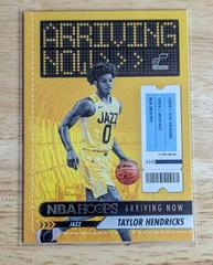 Taylor Hendricks #27 Basketball Cards 2023 Panini Hoops Arriving Now Prices