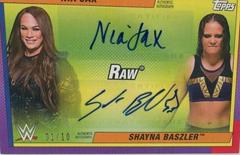 Shayna Baszler, Nia Jax [Red] Wrestling Cards 2021 Topps Heritage WWE Dual Autographs Prices