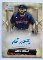 Alex Binelas [Refractor] #PA-AB Baseball Cards 2022 Bowman Sterling Prospect Autographs Prices