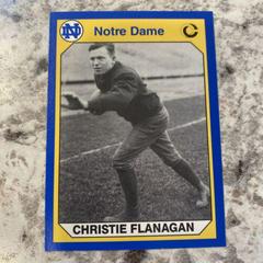 Christie Flanagan #107 Football Cards 1990 Notre Dame Collegiate Collection Prices