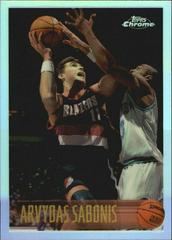 Arvydas Sabonis [Refractor] #38 Basketball Cards 1996 Topps Chrome Prices
