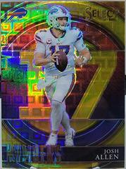 Josh Allen [Gold] Football Cards 2021 Panini Select Numbers Prices