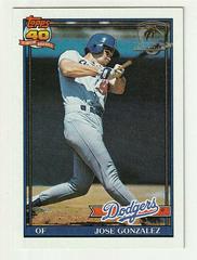 Jose Gonzalez #279 Baseball Cards 1991 Topps Desert Shield Prices