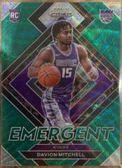 Davion Mitchell [Green Wave] Basketball Cards 2021 Panini Prizm Emergent Prices