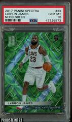 LeBron James [Neon Green] Basketball Cards 2017 Panini Spectra Prices