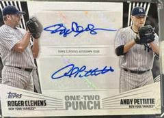 Andy Pettitte, Roger Clemens #12P-6 Baseball Cards 2023 Topps One Two Punch Autographs Prices
