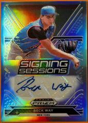 Beck Way #SS-BW Baseball Cards 2021 Panini Prizm Draft Picks Signing Sessions Autographs Prices