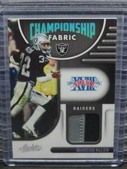 Marcus Allen [Silver] Football Cards 2022 Panini Absolute Championship Fabric Prices