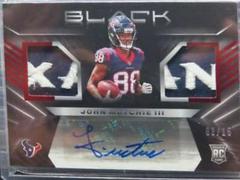 John Metchie III [Ruby] Football Cards 2022 Panini Black Rookie Signature Materials Prices
