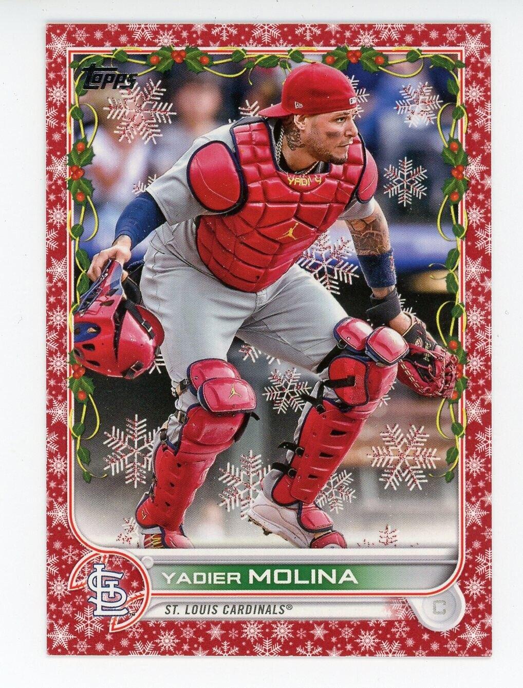 Yadier Molina [Red] HW6 Prices 2022 Topps Holiday Baseball Cards