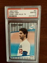 Danny Heep [Home: Lake Hills, TX] #61 Baseball Cards 1989 Fleer Prices