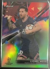 Lionel Messi [Neon Green] Soccer Cards 2021 Topps Finest UEFA Champions League Prices