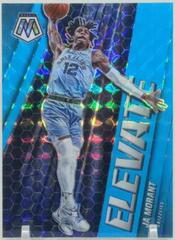 Ja Morant [Blue Fluorescent] Basketball Cards 2020 Panini Mosaic Elevate Prices