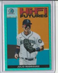 Julio Rodriguez [Green Refractor] #HIFI-4 Baseball Cards 2022 Bowman Hi Fi Futures Prices