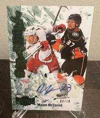 Mason McTavish [Autograph] #JR-24 Hockey Cards 2022 Skybox Metal Universe Jarring Prices
