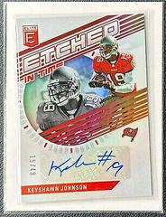 Keyshawn Johnson #ET-KJ Football Cards 2023 Panini Donruss Elite Etched in Time Signatures Prices