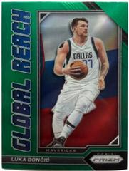 Luka Doncic [Green] #10 Basketball Cards 2022 Panini Prizm Global Reach Prices