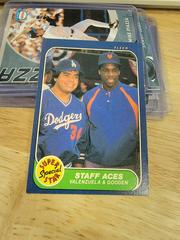 Staff Aces [Valenzuela & Gooden] Baseball Cards 1986 Fleer Prices
