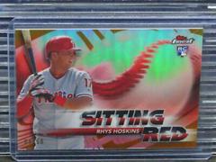 Rhys Hoskins [Gold Refractor] #SR-RH Baseball Cards 2018 Topps Finest Sitting Red Prices