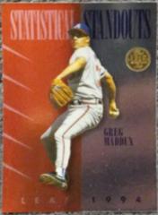 Greg Maddux Baseball Cards 1994 Leaf Statistical Standouts Prices