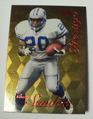 Barry Sanders [Gold] #58 Football Cards 1998 Playoff Prestige Prices