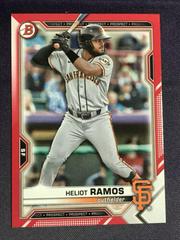 Heliot Ramos [Red] #BD-137 Baseball Cards 2021 Bowman Draft Prices