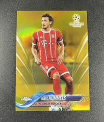 Mats Hummels [Gold Refractor] Soccer Cards 2017 Topps Chrome UEFA Champions League Prices