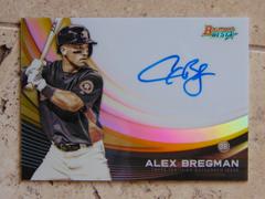 Alex Bregman [Gold Refractor] #MA-ABR Baseball Cards 2017 Bowman's Best Monochrome Autograph Prices