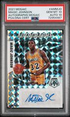 Magic Johnson [Gold] Basketball Cards 2021 Panini Mosaic Autographs Prices