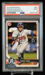 Ronald Acuna Baseball Cards 2018 Bowman Paper Prospects Prices