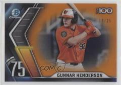 Gunnar Henderson [Orange] #BTP-75 Baseball Cards 2022 Bowman Scouts' Top 100 Prices