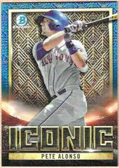 Pete Alonso [Atomic] #BI-7 Baseball Cards 2023 Bowman Chrome Iconic Prices