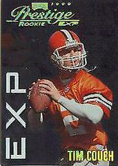 Tim Couch [Reflections Gold] Football Cards 1999 Playoff Prestige Exp Prices