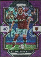 Aaron Cresswell [Purple Mojo] #56 Soccer Cards 2022 Panini Prizm Premier League Prices