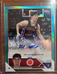 Reed Sheppard [Aqua] #CA-RS Basketball Cards 2023 Topps Chrome McDonald's All American Autographs Prices