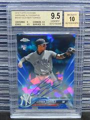 Gleyber Torres Baseball Cards 2018 Topps Chrome Sapphire Rookie Autographs Prices