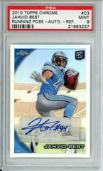 Jahvid Best [Running Pose Autograph Refractor] #C3 Football Cards 2010 Topps Chrome Prices
