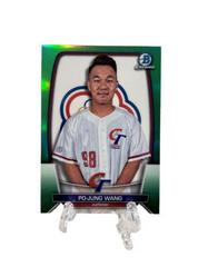 Po Jung Wang [Green] Baseball Cards 2023 Bowman Chrome WBC Flag Refractor Prices