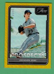 Jackson Jobe [Holo Gold] #P-12 Baseball Cards 2022 Panini Three and Two Prospects Prices