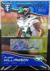 Avery Williamson [Blue] #TCS-AWI Football Cards 2021 Panini Chronicles Totally Certified Signatures Prices