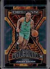 Jeremy Sochan #30 Basketball Cards 2022 Panini Obsidian Volcanix Prices