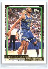 Thurl Bailey #59 Basketball Cards 1992 Topps Gold Prices