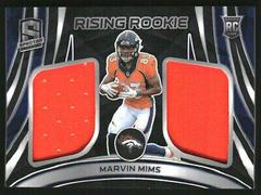 Marvin Mims #20 Football Cards 2023 Panini Spectra Rising Rookie Materials Prices