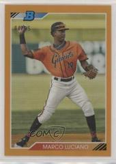 Marco Luciano [Orange Refractor] #LUC Baseball Cards 2020 Bowman Heritage Chrome Prospects Prices