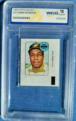 Frank Robinson Baseball Cards 1969 Topps Decals Prices