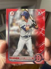 Mikey Romero [Red] #BD-42 Baseball Cards 2022 Bowman Draft Prices