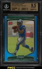 Matthew Stafford [Blue Refractor] Football Cards 2009 Bowman Chrome Prices