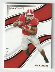 Nick Chubb [Ruby] #37 Football Cards 2023 Panini Immaculate Collection Collegiate Prices
